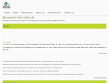 Tablet Screenshot of bioversityinternational.org